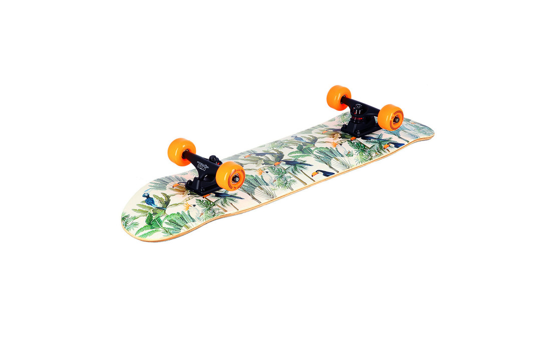 Skateboard - compleet - papegaai design - 78 cm - 7.87 inch