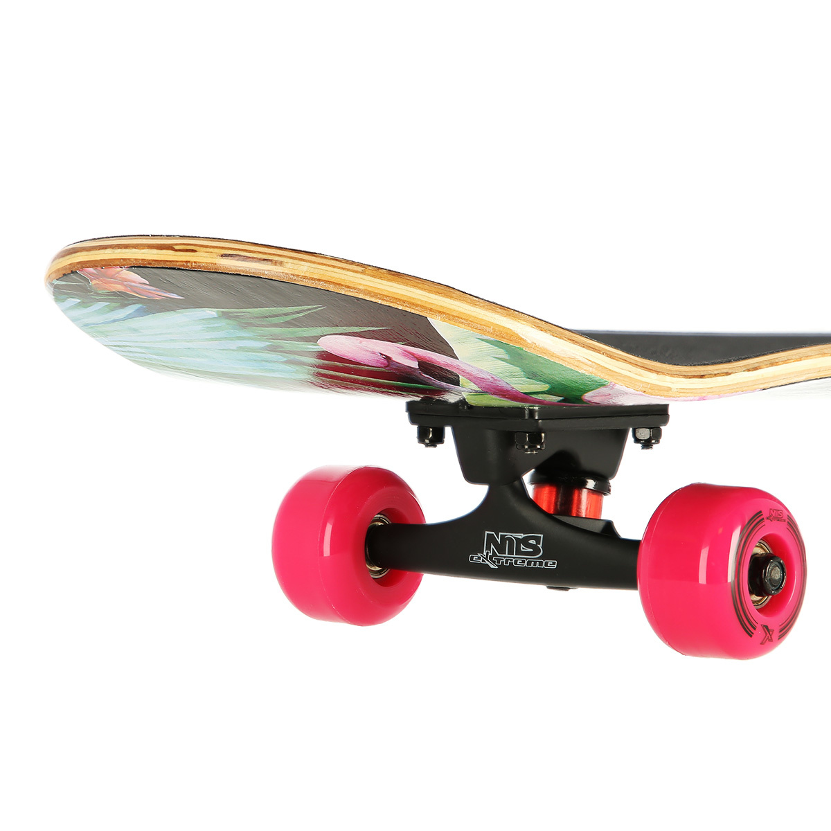 Skateboard - compleet - flamingo design - 78 cm - 7.87 inch
