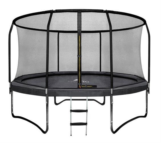 Trampoline - 244 cm - met net en ladder - tot 50 kg - zwart