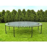 Trampoline - 305 cm - met net en ladder - tot 150 kg - zwart
