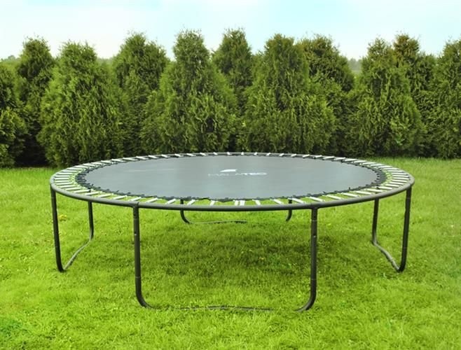 Trampoline - 305 cm - met net en ladder - tot 150 kg - zwart