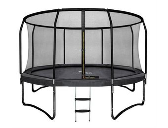 Trampoline - 366 cm - met net en ladder - tot 150 kg - zwart