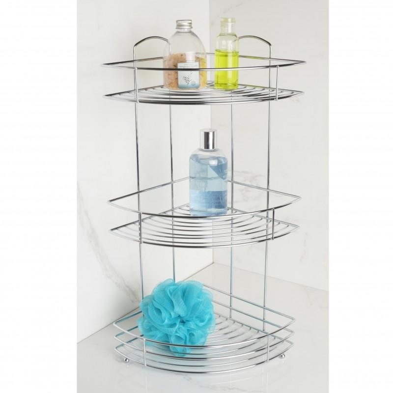 Hoekdouchemanden - 3 manden - chroom