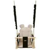 Baby schommelstoel - baby swing - met oren - max. 20 kg - zwart & crème