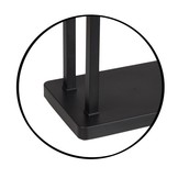 Handdoekhanger tweearmig zwart standaard