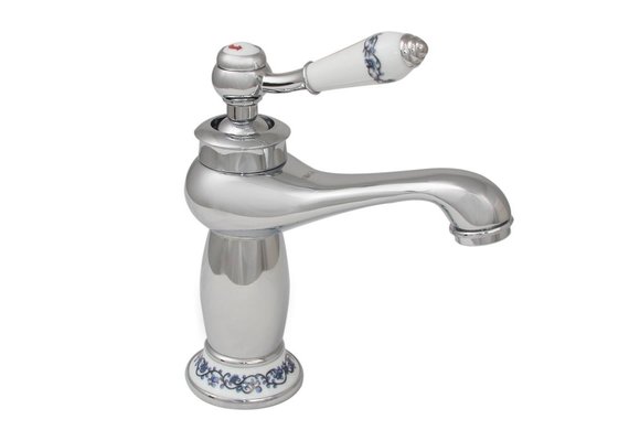 Retro wastafelkraan - 17,5x21 cm - chroom