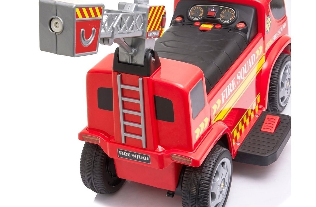 Elektrisch bestuurbare brandweerwagen - met ladder en zeepbellen