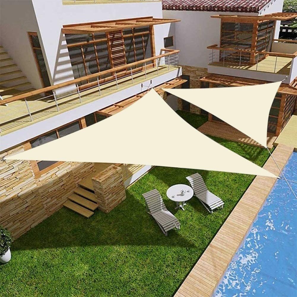 Schaduwdoek driehoek waterdicht 3 x 3 x 3 m - Wit