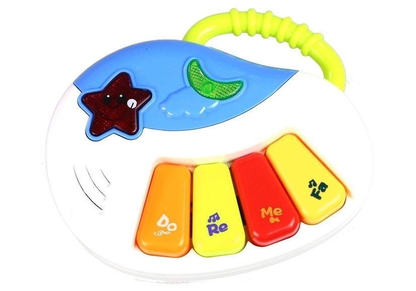 Loopwagen duwwagen interactief met tekenbord & piano