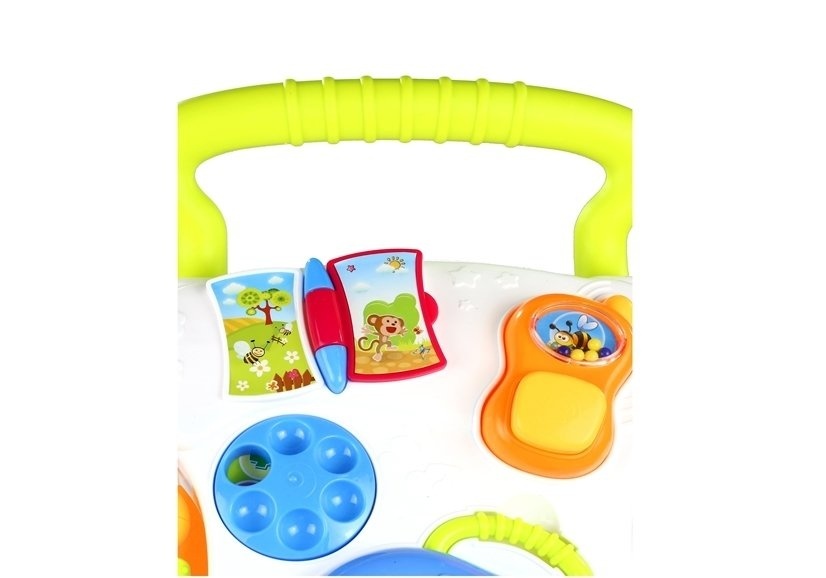 Loopwagen duwwagen interactief met tekenbord & piano