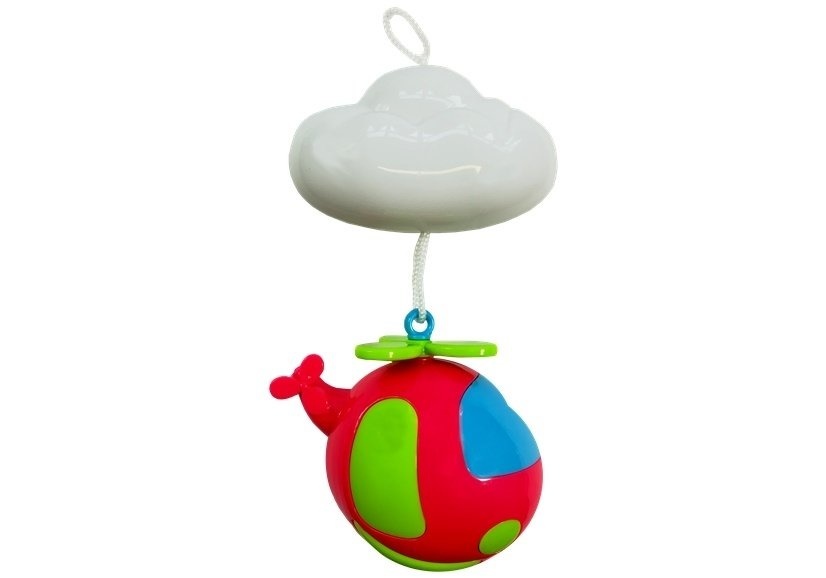 Carrousel met rammelaars - muziekdoos voor babybedjes met zweefvliegtuigen