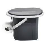 Mobiel camping toilet 15,5 L – 37 x 34 x 26 cm – Zwart