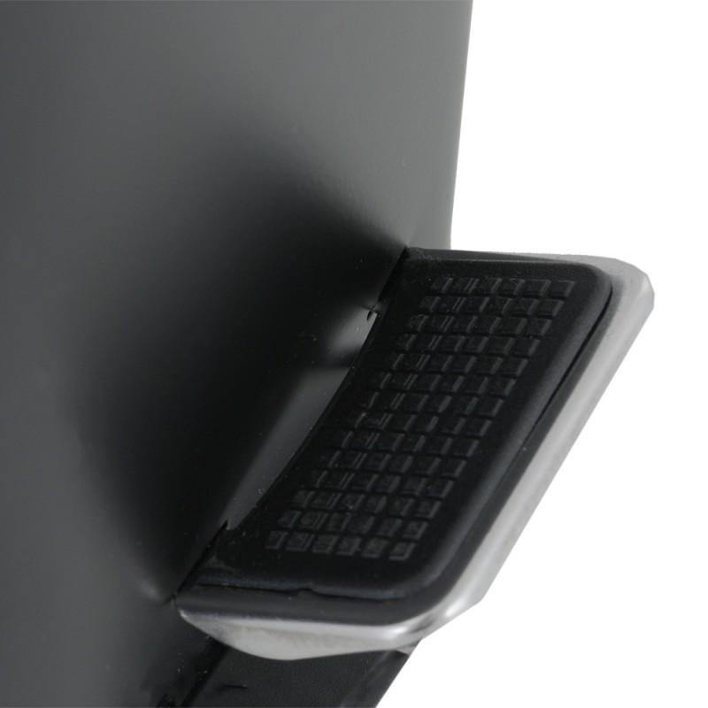 Pedaalemmer - prullenbak badkamer - 5 liter - zwart bamboe