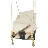 Babywiegschommel - max. 20 kg - grijs en beige