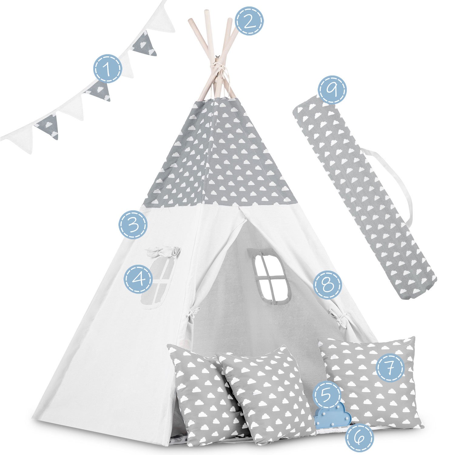 https://cdn.webshopapp.com/shops/307649/files/404591018/5-tipi-tent---speeltent---grijs---wolken---met-kus.jpg