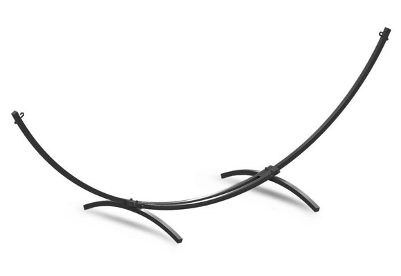 Frame voor grote hangmat 300 x 130 cm – zwart metaal - tot 220 kg