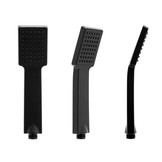 Baddouchemengkraan zwart 3-gats messing