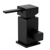 Baddouchemengkraan zwart 3-gats messing