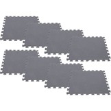 INTEX - zwembad tegels - puzzelmat - 50x50 cm - 8 stuks - grijs