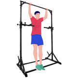Pull up bar - Dip station - Krachtstation - 129x84x232 cm