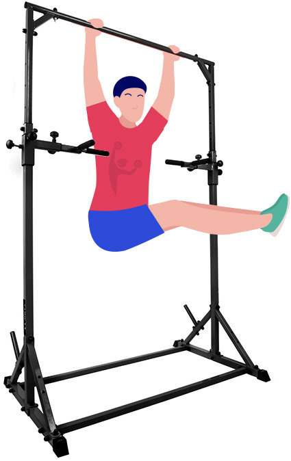Pull up bar - Dip station - Krachtstation - 129x84x232 cm