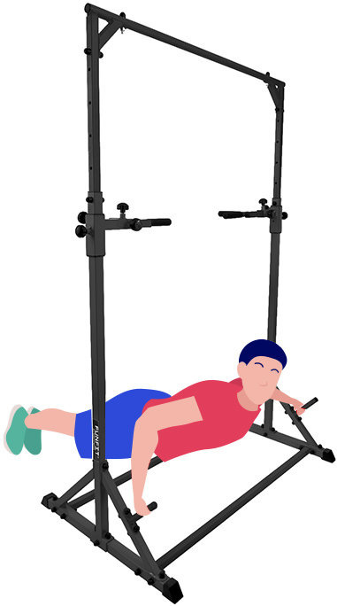 Pull up bar - Dip station - Krachtstation - 129x84x232 cm