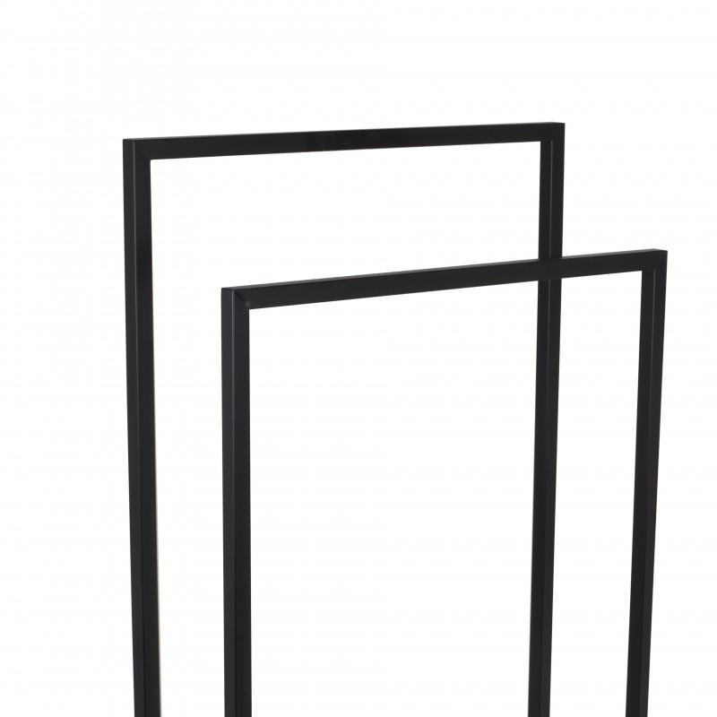 Handdoekenrek - staand - 45x21,5x84,5 cm - mat zwart
