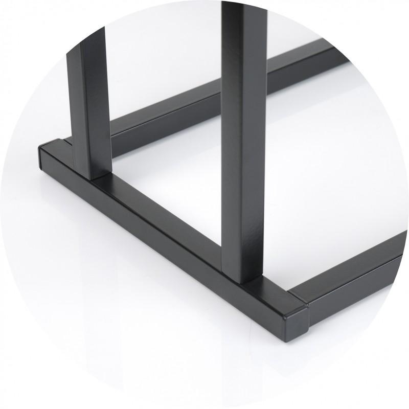 Handdoekenrek - staand - 45x21,5x84,5 cm - mat zwart