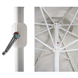 Tuinparasol XL 300 cm – Crème – Opvouwbaar