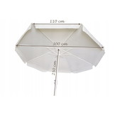 Tuinparasol XL 300 cm – Crème – Opvouwbaar