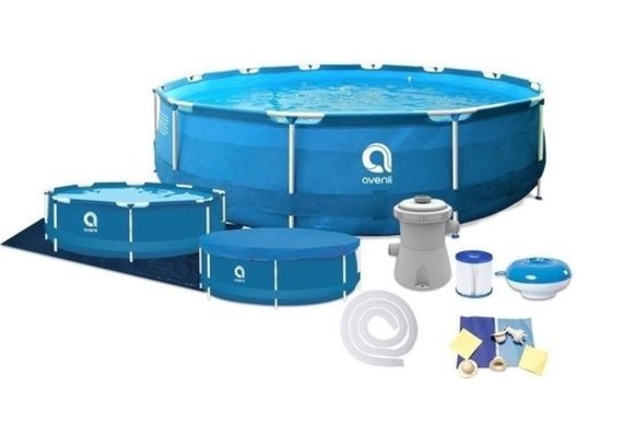 Zwembad met filterpomp - 366 x 76 cm - Avenli - complete set