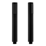 Vrijstaande badkraan - met handdouche - 110 cm hoog - zwart