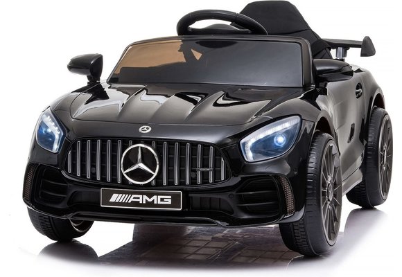 Elektrische kinderauto - Mercedes GTR AMG - 2x25W - zwart