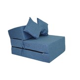 Opvouwbaar matras - logeermatras - gerecycled plastic - blauw