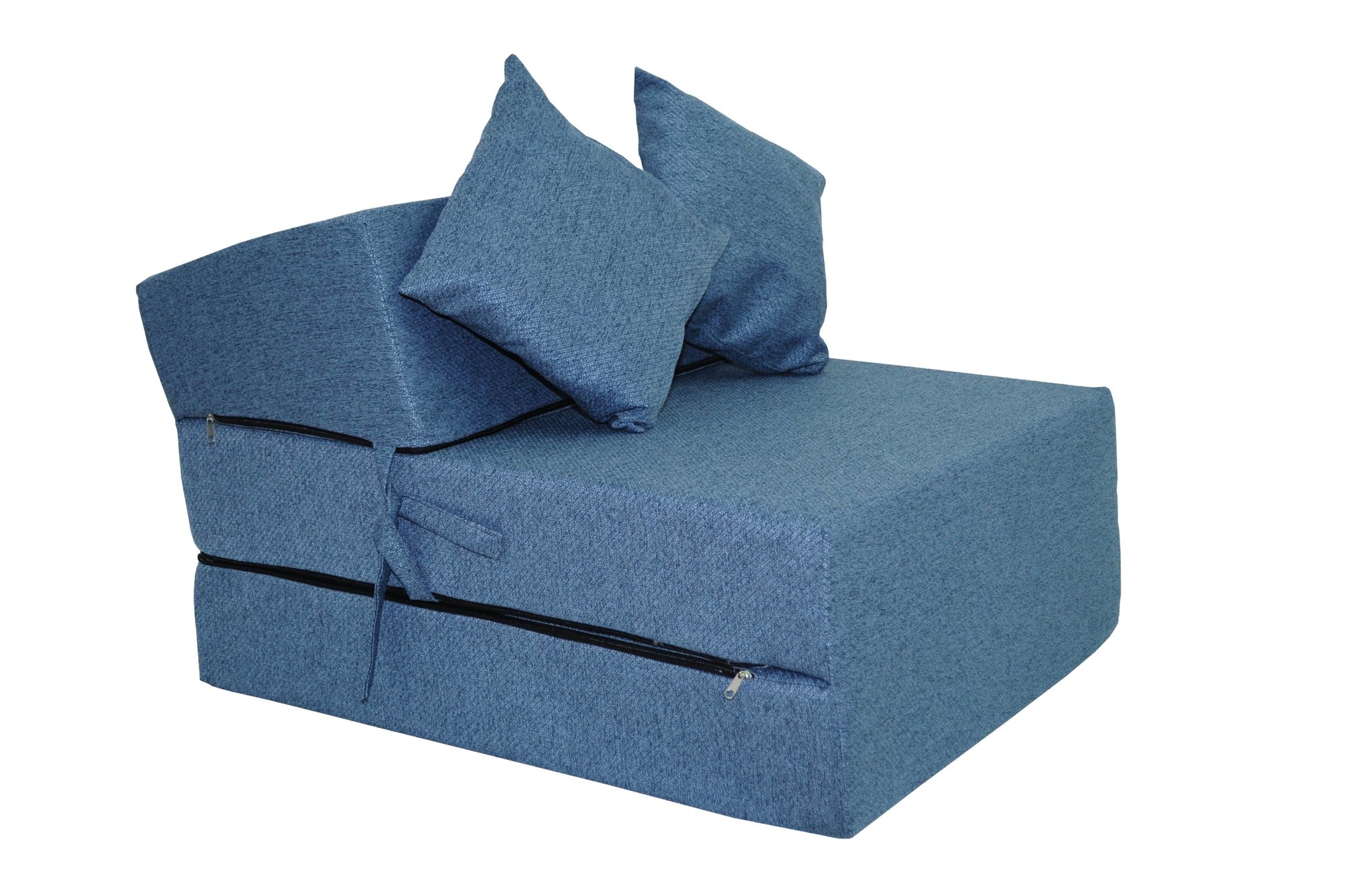Opvouwbaar matras - logeermatras - gerecycled plastic - blauw