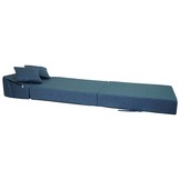 Opvouwbaar matras - logeermatras - gerecycled plastic - blauw