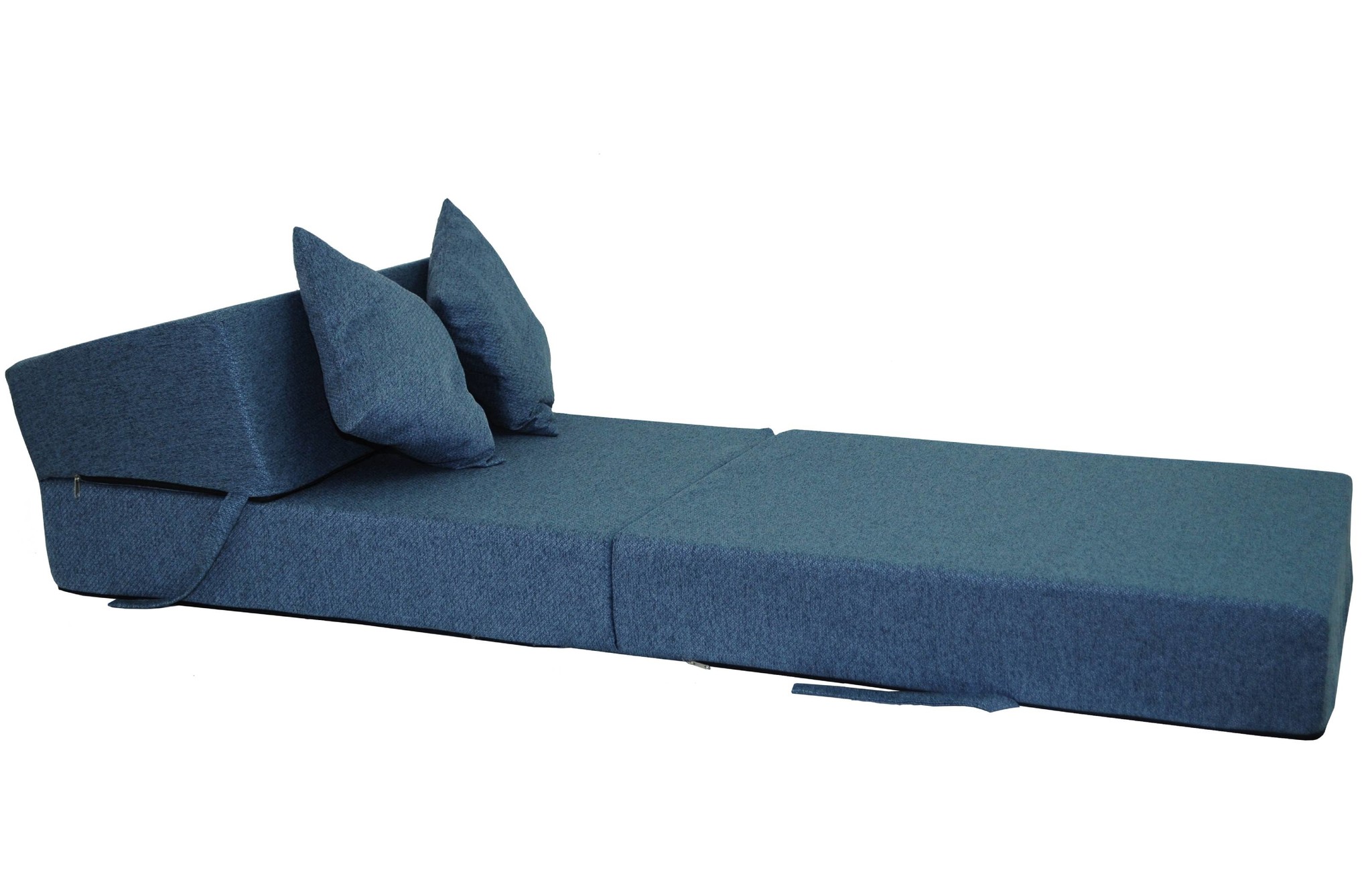 Opvouwbaar matras - logeermatras - gerecycled plastic - blauw