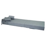 Opvouwbaar matras - logeermatras - gerecycled plastic - grijs