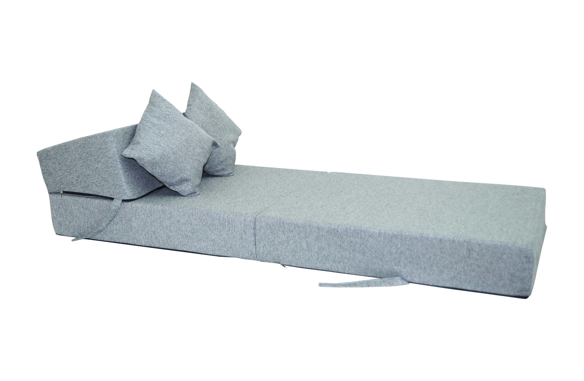 Opvouwbaar matras - logeermatras - gerecycled plastic - grijs
