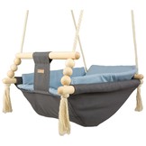 Babyschommel - max. 20 kg - grijs, lichtblauw