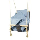 Babyschommel - max. 20 kg - grijs, lichtblauw