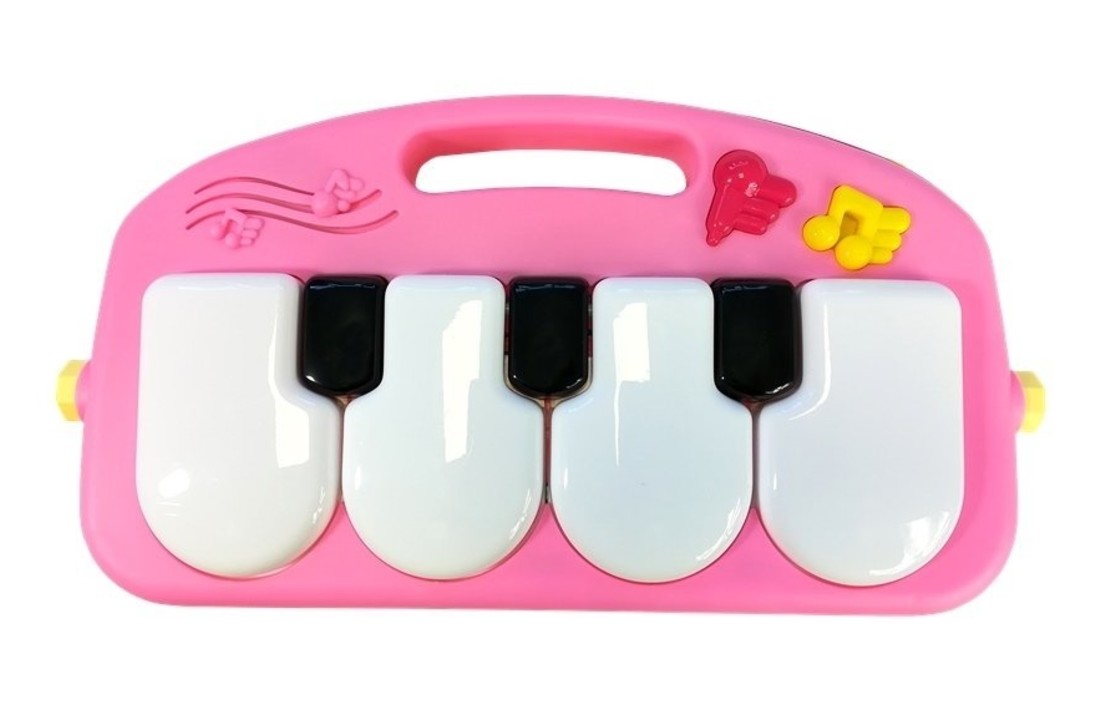 Babygym speelmat interactief met roze piano