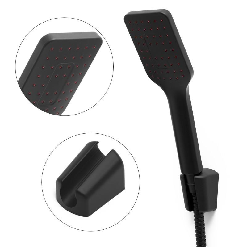 Douchemengkraan voor cabine - wandmontage zwarte douche