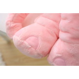 Grote knuffel olifant - pluche knuffel kussen - roze