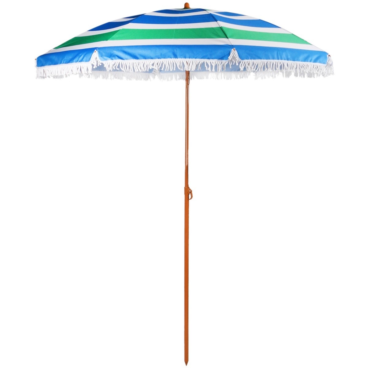 Parasol - 180 cm - strandparasol met tas - groen blauw
