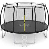 Trampoline met net - 404 cm - 13 FT - zwart - tot 150 kg