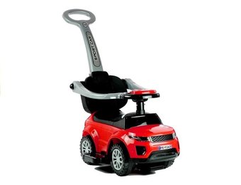 Loopauto - met duwstang - rood - 84x44x85 cm