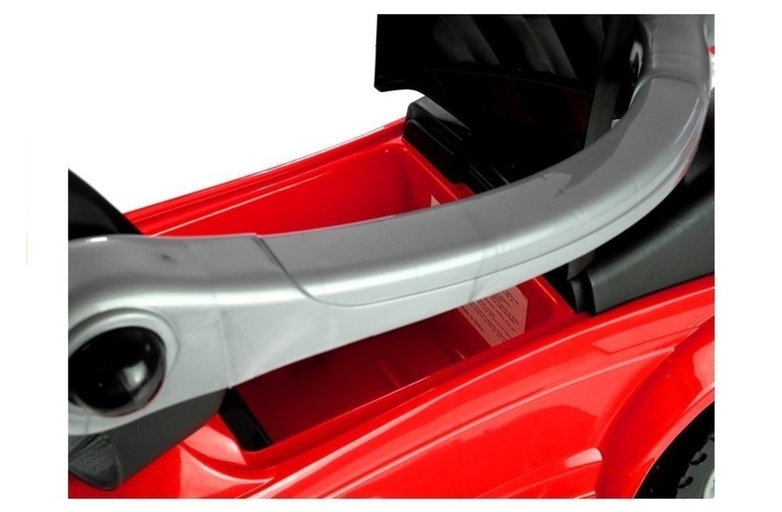 Kinder loopwagen - met duwstang - rood