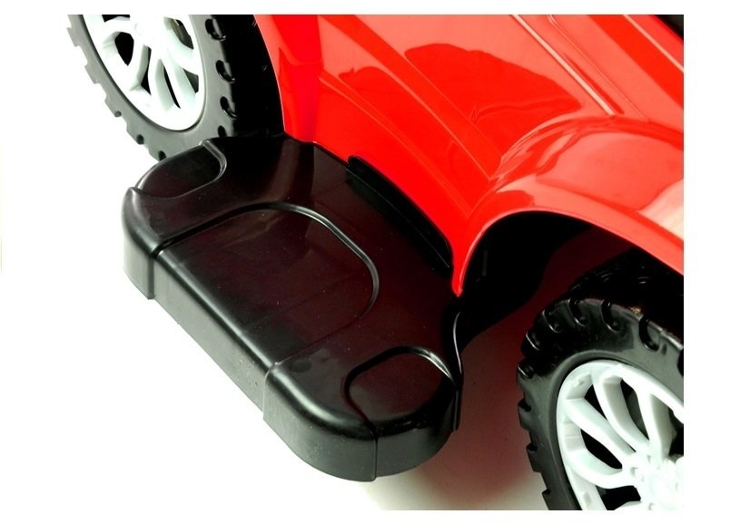 Loopauto - met duwstang - rood - 84x44x85 cm