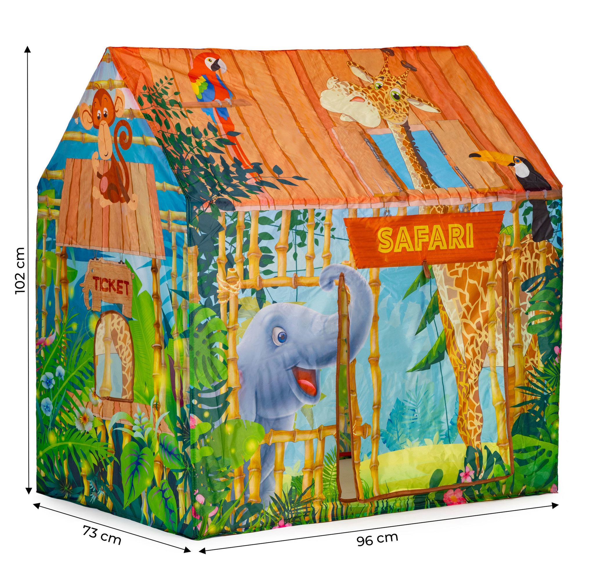 Speeltent - safari tent - 96x73x102 cm - polyester